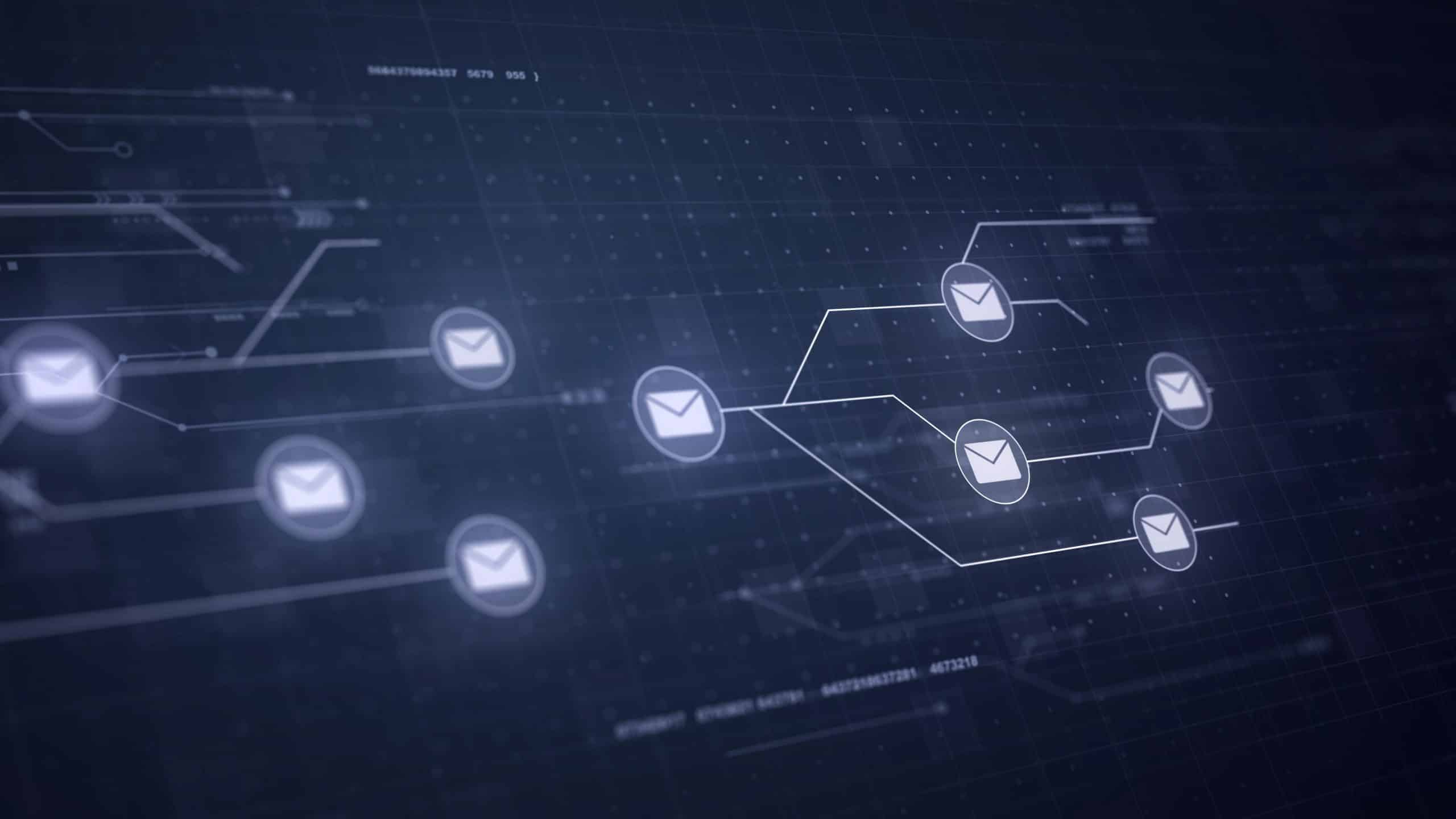 email messages network circuit board link connection technology scaled 1